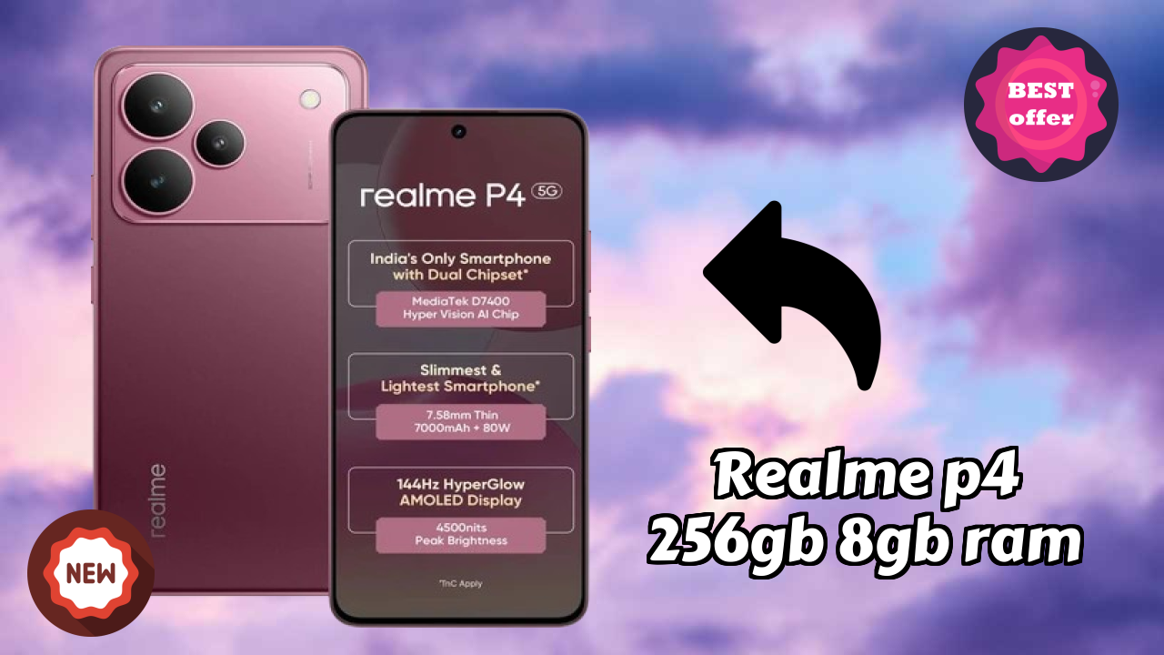 Realme P4 256GB 8GB RAM Display Review: Hyper Glow AMOLED Screen Size