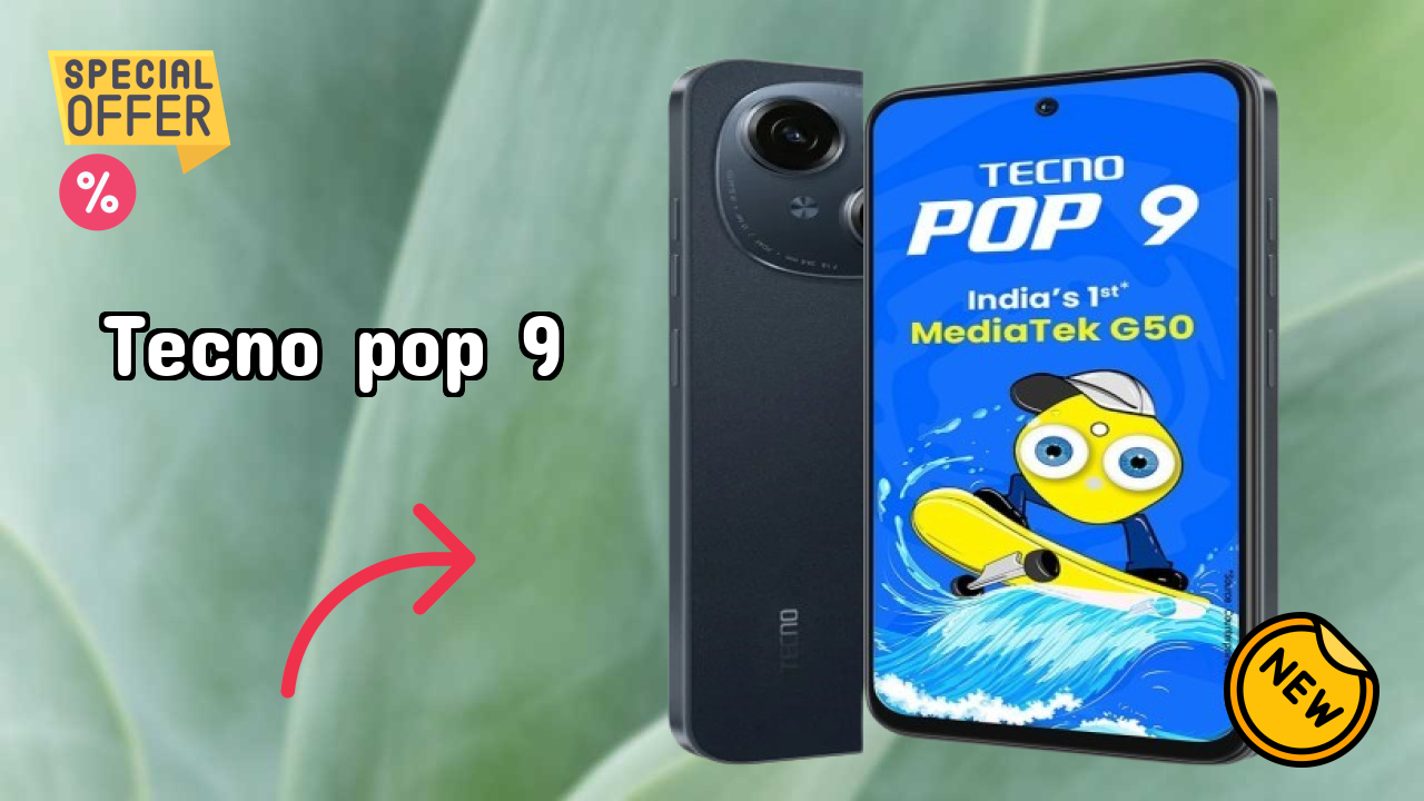 Tecno Pop 9 Display Size: 6.67 Inches (16.94 Cm) Screen Review