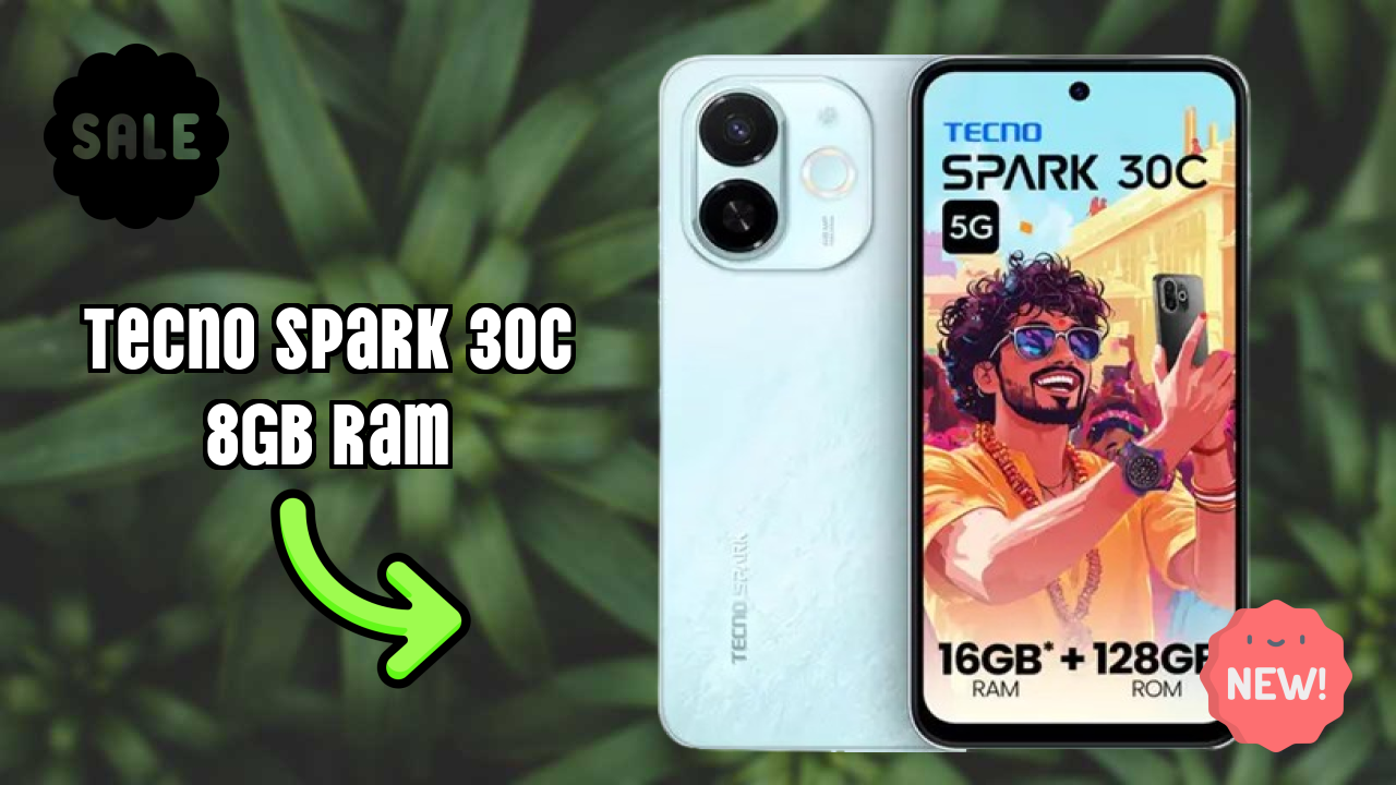 Tecno Spark 30C 8GB RAM Display Review: 6.67 Inches (16.94 Cm) Screen Size